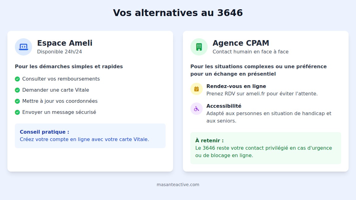 infographie Quelles sont les alternatives au 3646 ?