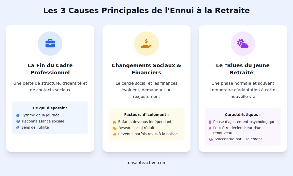 infographie Pourquoi s&rsquo;ennuie-t-on &agrave; 60 ans ?